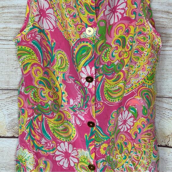 Lilly Pulitzer 100% Silk Tank Top - Picture 9 of 10